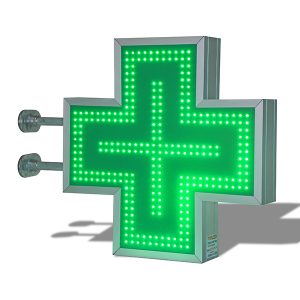 cruce farmacie verde leduri animate 60x60cm