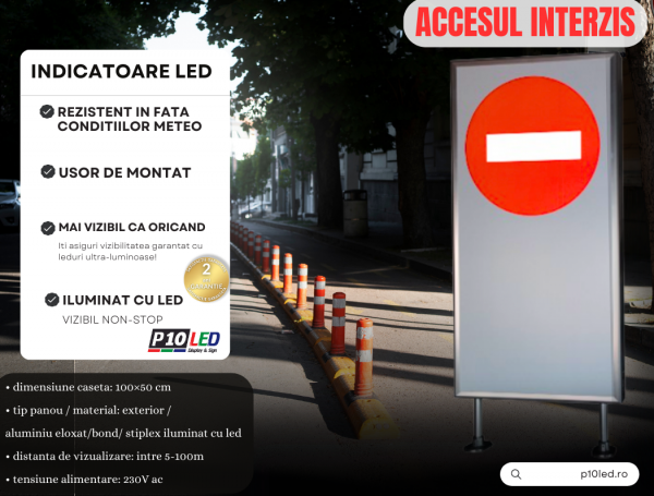 indicator_led_acces_interzis_exterior_p10led.ro