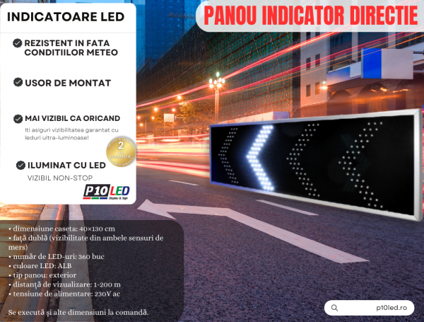 indicator-led-directie-acces-panou-exterior-interior-parcare-drum-sosea-strada