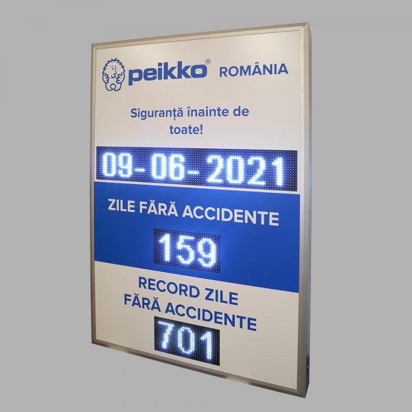 zile-fara-accident-afisaj-led-programabil-100x150cm-p10led.ro-panou-informativ-zile-ultimul-accident