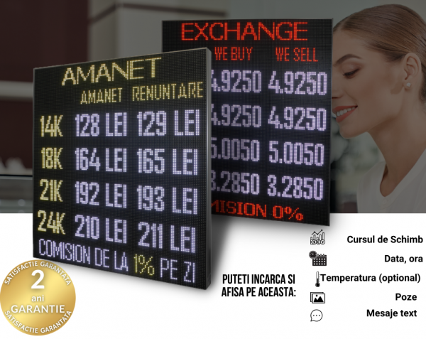 afisaj-panou-amanet-aur-curs-valutar-exchange-programabil-rgb