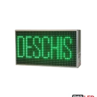 Afisaj LED farmacie vitrina 16x32 verde – vedere frontala