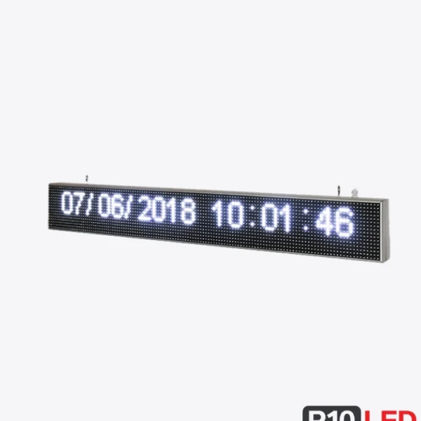 ceas digital led exterior afisaj ora data temperatura 16x128