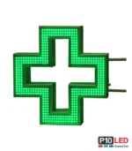 cruce farmacie led 90x90 verde