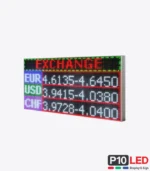 Panou LED Curs Valutar Exchange 48x96 cm RGB Afisaj Electronic