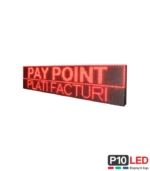 afisaj led programabil rosu 32x128 panou text wifi exterior