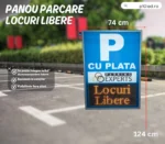 Panou LED digital parcare – afisaj electronic care indica locuri libere sau ocupate in timp real