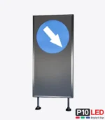 panou indicator led ocolire 100x50 semnalizare rutiera led