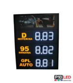 totem led benzinarie programabil cu telecomanda rf