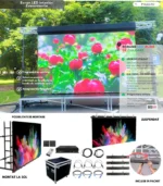 ecran led exterior 300x400 pe structura