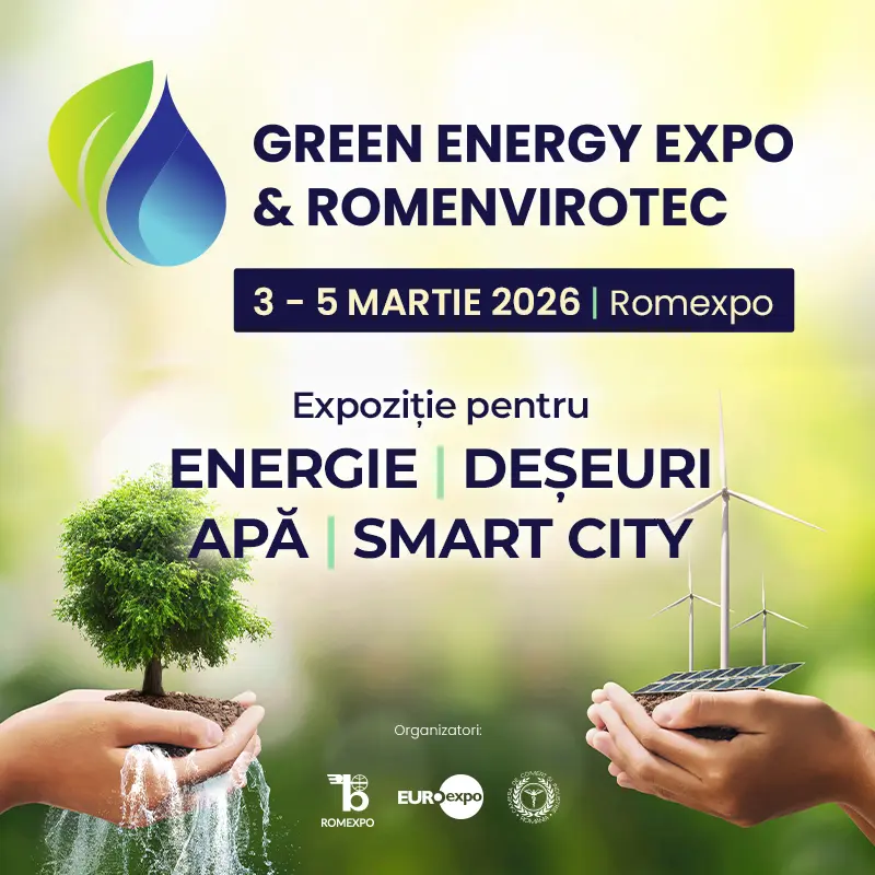 Green Energy Expo & Romenvirotec 2026 organizat la Romexpo Bucuresti