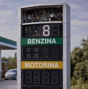 Modificare structura totem benzinarie pentru schimbarea sistemului de afisare a preturilor la carburanti