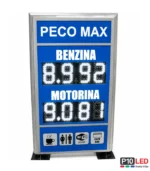 panou pret benzina motorina led pentru benzinarie