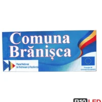 ecran informativ primarie p3 112x256 cm vedere frontala