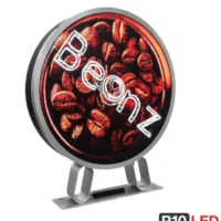firma luminoasa cafenea rotunda cu boabe de cafea