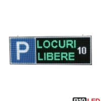 afisaj led locuri libere parcare vedere frontala