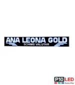 firma luminoasa amanet LED Ana Leona Gold vedere frontala